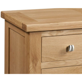Appleby Oak 3 Drawer Bedside Cabinet - thumbnail 2