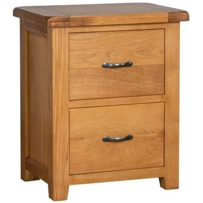 Oakland Oak 2 Drawer Filing Cabinet - image 1