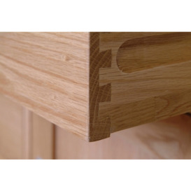 Nimbus Oak 3 Drawer Bedside Cabinet - thumbnail 3