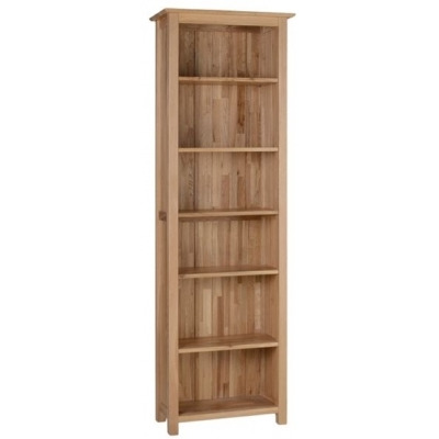 Nimbus Oak Narrow High Bookcase - image 1