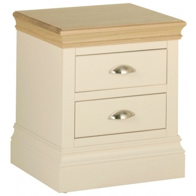 Versailles Painted 2 Drawer Bedside Cabinet - Comes in Ivory Painted, Stone Painted and Bluestar Painted Options - image 1