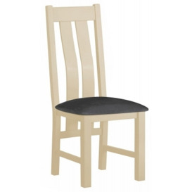 Portland Dining Chair (Sold in Pairs) - Comes in Stone Painted & Ivory White Painted - thumbnail 1