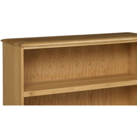 Malmo Oak Low Bookcase - thumbnail 2