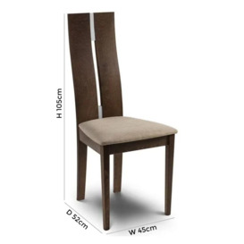 Cayman Walnut Dining Chair (Sold in Pairs) - thumbnail 2