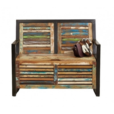 Urban Chic Reclaimed Storage Monks Bench - image 1