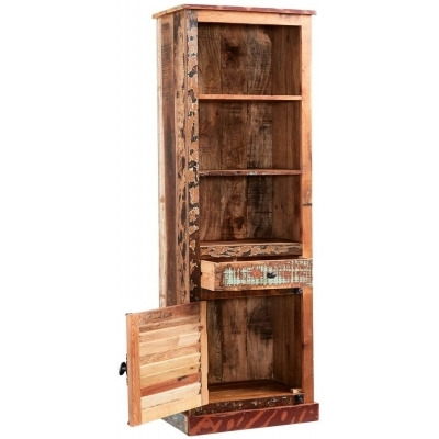 Indian Hub Coastal Reclaimed Wood Bookcase - image 1