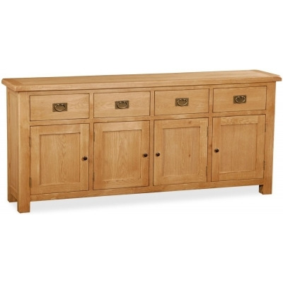 Addison Natural Oak Extra Large Sideboard with 4 Doors