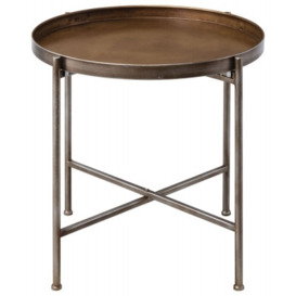 Grenora Copper Tray Table