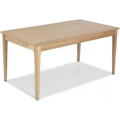 Wadsworth Waxed Oak Dining Table, 160cm Seats 6 Diners Rectangular Top - image 1