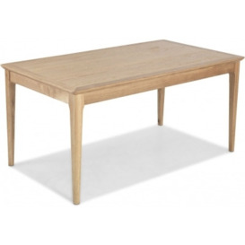 Wadsworth Waxed Oak Dining Table, 160cm Seats 6 Diners Rectangular Top - thumbnail 1