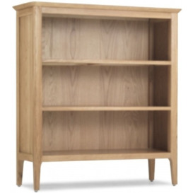 Wadsworth Waxed Oak Low Bookcase, 100cm H
