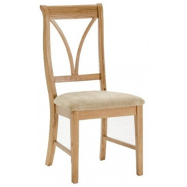Vida Living Carmen Oak Dining Chair (Sold in Pairs) - thumbnail 1