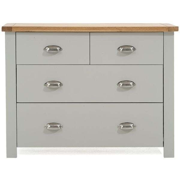 Athena Oak and Grey 2+2 Drawer Chest - image 1
