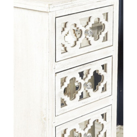 Hampton Beach Mirrored 4 Drawer Slim Chest - thumbnail 3