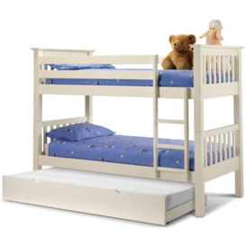 Barcelona Pine Bunk Bed - Comes in Stone White or Pine Options - thumbnail 2