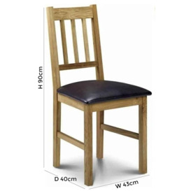 Coxmoor Oak Dining Chair (Sold in Pairs) - thumbnail 2