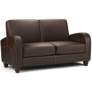 Vivo Brown Leather 2 Seater Sofa - image 1