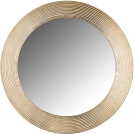 Morse Gold Big Round Mirror - 54cm x 54cm - thumbnail 1