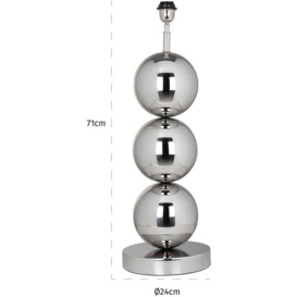 Jasey Silver Table Lamp Base - thumbnail 2
