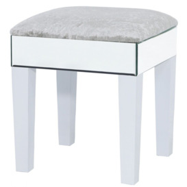 Value Harlow Mirrored Dressing Table Stool - thumbnail 3