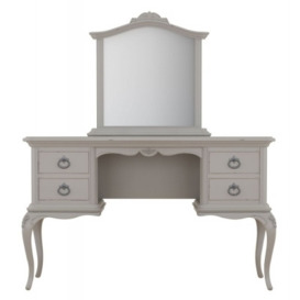 Willis and Gambier Etienne Grey Dressing Table with Mirror - thumbnail 1