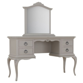 Willis and Gambier Etienne Grey Dressing Table with Mirror - thumbnail 2