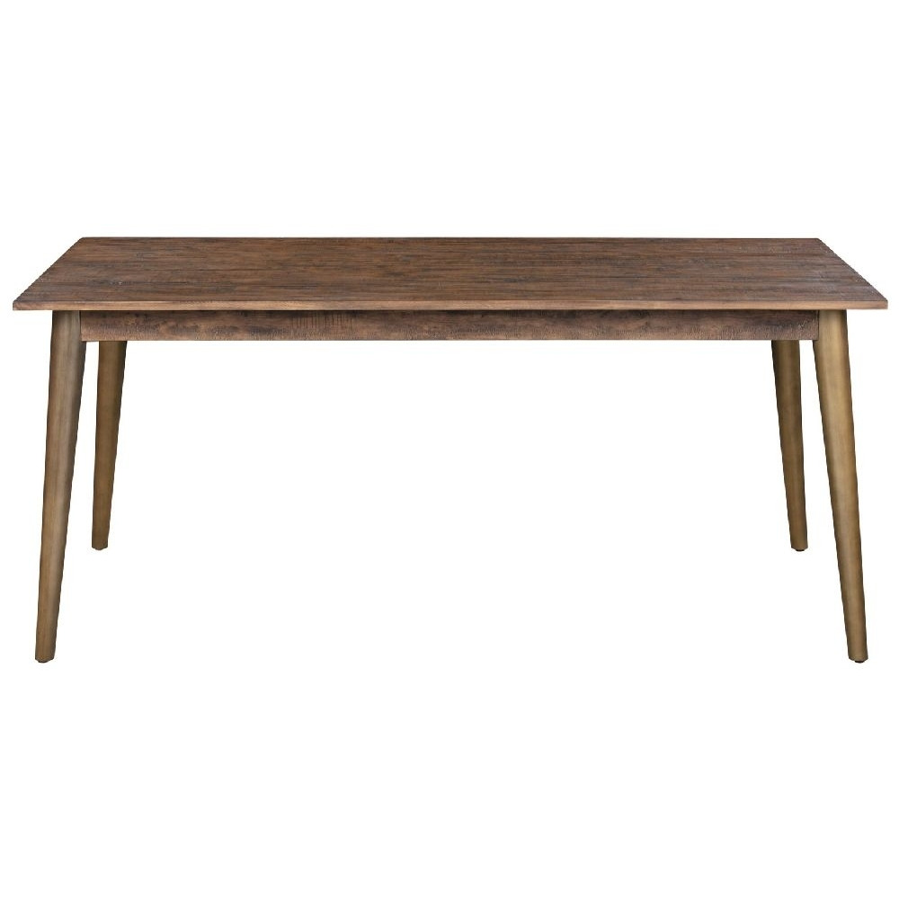 Hill Interiors Havana Dining Table - Rustic Pine with Antique Gold Metal Legs - image 1