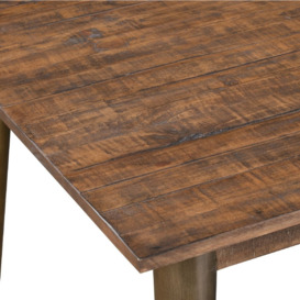 Hill Interiors Havana Dining Table - Rustic Pine with Antique Gold Metal Legs - thumbnail 2