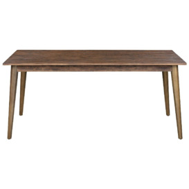 Hill Interiors Havana Dining Table - Rustic Pine with Antique Gold Metal Legs - thumbnail 1