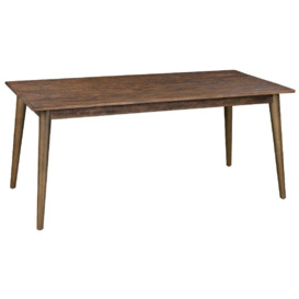 Hill Interiors Havana Dining Table - Rustic Pine with Antique Gold Metal Legs - thumbnail 3
