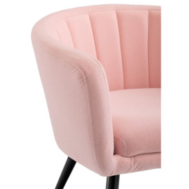 Lillie Pink Fabric Tub Chair - thumbnail 2