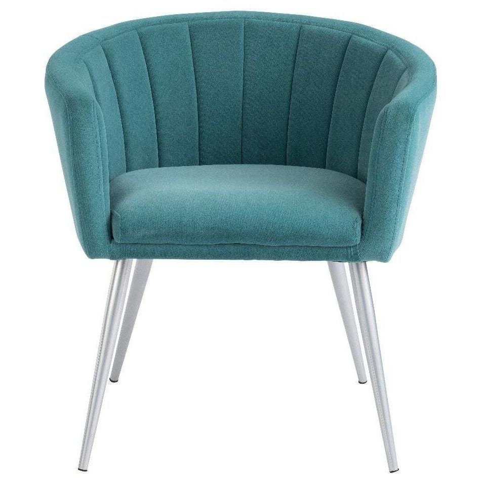 Salford Teal Fabric Tub Chair - image 1
