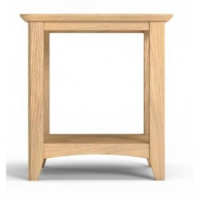 Celina Parquet Style Light Oak Square Side Table - image 1