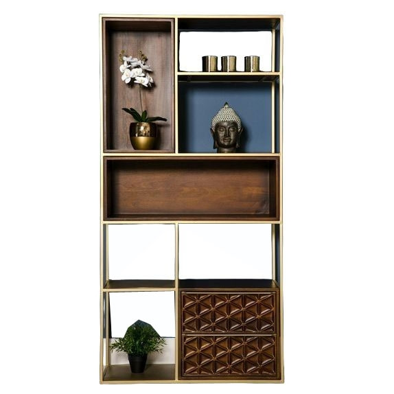 Ivy Mango Wood Bookcase