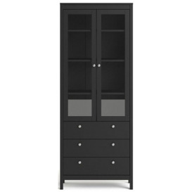 Madrid 2 Door with Glass 3 Drawer China Cabinet
