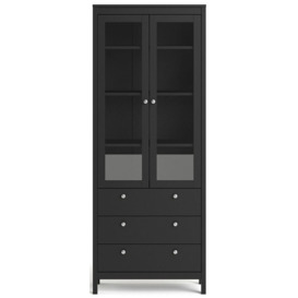 Madrid 2 Door with Glass 3 Drawer China Cabinet