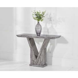 Strasbourg Grey Marble Console Table - thumbnail 3