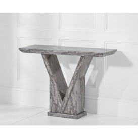 Strasbourg Grey Marble Console Table - thumbnail 2