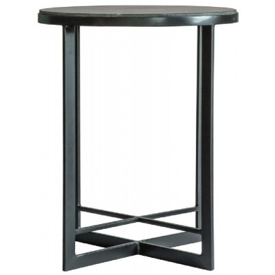 Augusta Marble Effect Side Table - Comes in Black and Silver Leg Options - image 1