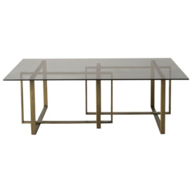 Thornton Bronze and Glass Coffee Table - thumbnail 1