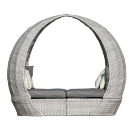 Maze Ascot Rattan Daybed with Weatherproof Cushions
