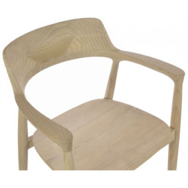 Shoreditch Wooden Armchair - Comes in Cream and Black  Options - thumbnail 2