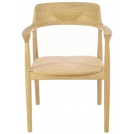 Shoreditch Wooden Armchair - Comes in Cream and Black  Options - thumbnail 1