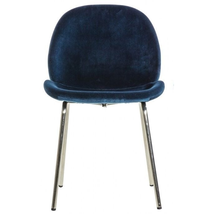 Flanagan Petrol Blue Velvet Dining Chair (Sold in Pairs) - image 1