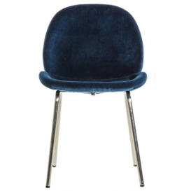 Flanagan Petrol Blue Velvet Dining Chair (Sold in Pairs)