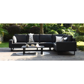 Maze Lounge Outdoor Ethos Charcoal Fabric Large Corner Sofa Group - thumbnail 2