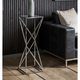 Repton Silver and Glass Large Side Table - thumbnail 3