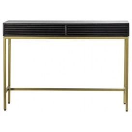 Holstein Mango Wood 2 Drawer Console Table - thumbnail 1