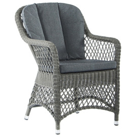 Alexander Rose Monte Carlo Open Weave Dining Chair (Sold in Pairs) - thumbnail 1
