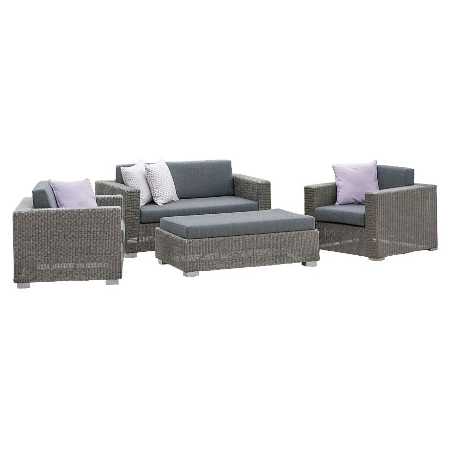 Alexander Rose Monte Carlo 2+1+1 Seater Sofa Set with Ottoman - image 1